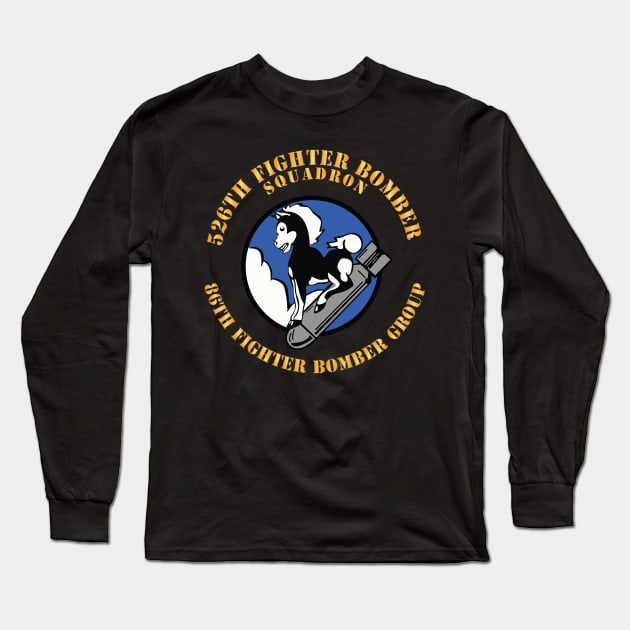 526th Fighter Bomber Sqdrn 86th Fighter Bomber Group X 300 Long Sleeve T-Shirt by twix123844